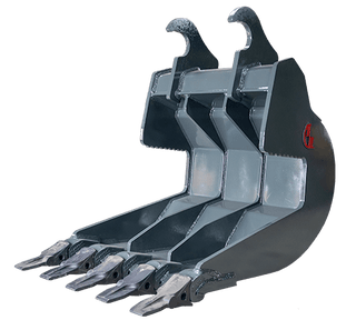 NM Attachment Concrete Slab Bucket | Model 8CS Series | 4 & 6 Teeth | Width Options 24" & 36" | Machine Size 12 to 70 Tons | For Excavator
