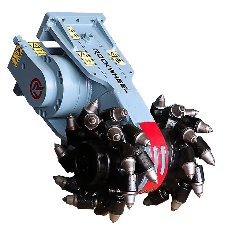 RockZone Rockwheel Twin Drum Cutters | Model G5 & G5 Twin | Cutting Width 16" - 20" | 15 - 45 GPM | 2.5 - 10 Tons | For Excavators, Skid Steers & Backhoes