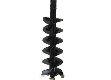 Paladin Auger Bits | 2.56" Round Collar | 6"–36" Diameter Range | 3' Overall Length | 8–15 GPM | For Mini Skid Steer Loaders