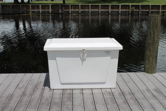 RIO MARINE CUSTOMS | Dock Box | Model CM03-S | 44" W x 27" H x 26" D | Heavy Duty Fiberglass