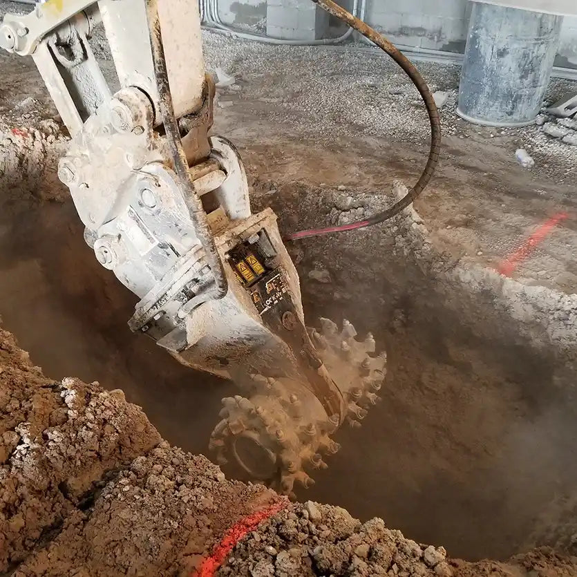 RockZone Rockwheel Twin Drum Cutters | Model D20 & D30 | Width 42" - 46" | Machine Size 17 - 42 Tons | For Excavators