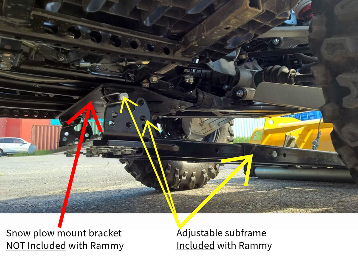 Rammy 155 UTV Snowblower | Clearing Width 61" | Engine 420 cc | 30–60 HP | For UTVs