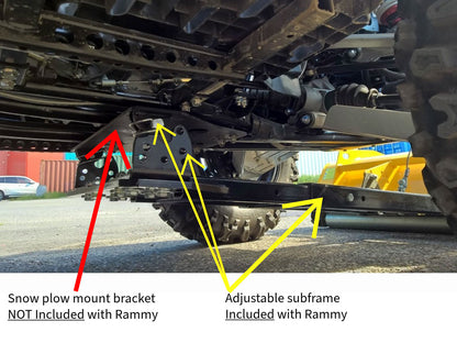 Rammy 155 UTV Snowblower | Clearing Width 61" | Engine 420 cc | 30–60 HP | For UTVs