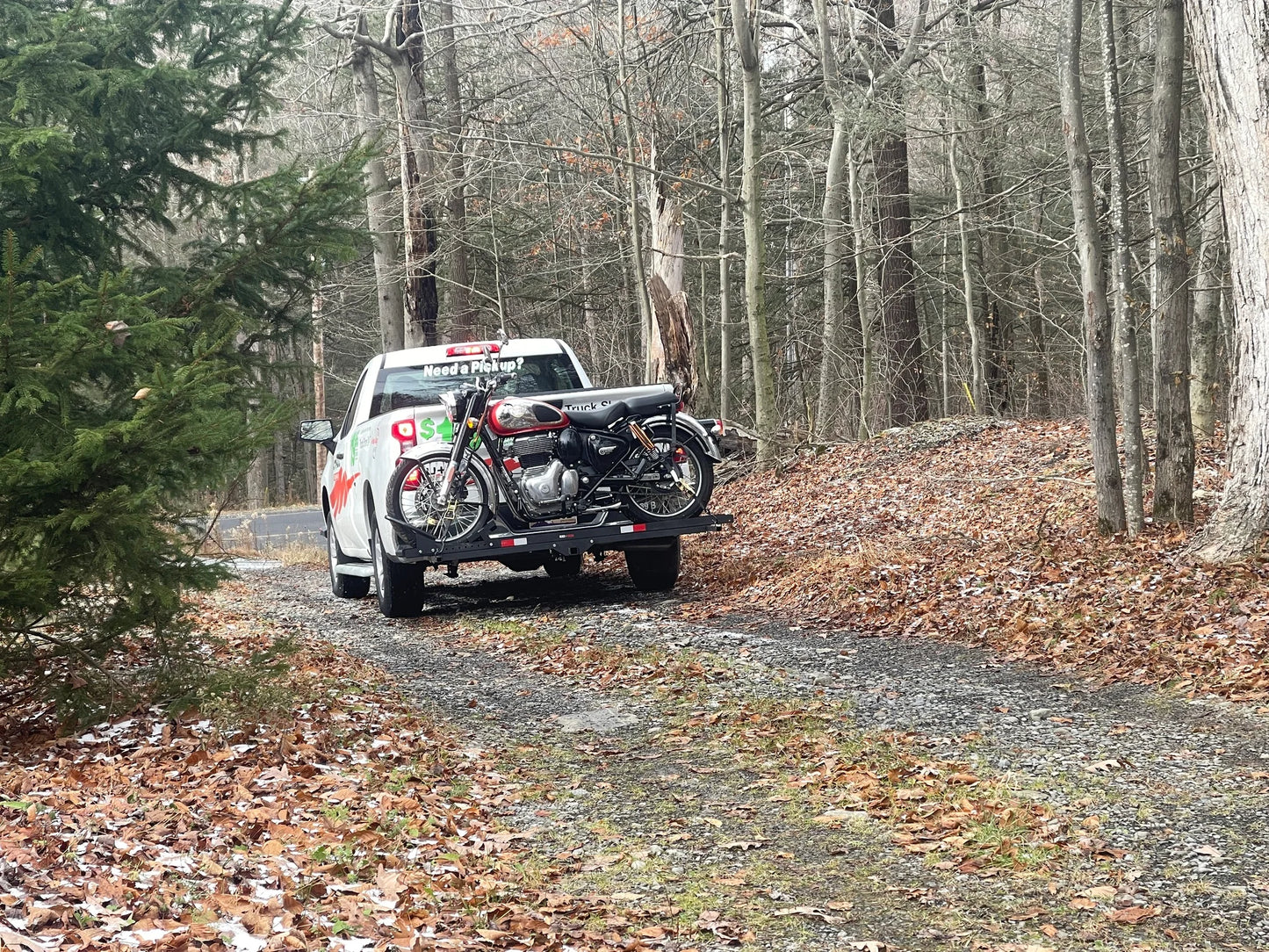 Black Widow Heavy Duty Motorcycle Carrier | Model MCC-600 | Track Size 79" x 7.75" | Capacity 600 lb | For Class III & IV Hitches