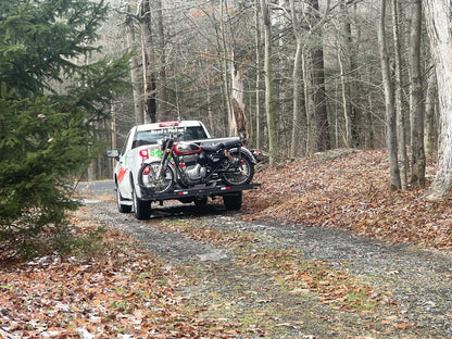 Black Widow Heavy Duty Motorcycle Carrier | Model MCC-600 | Track Size 79" x 7.75" | Capacity 600 lb | For Class III & IV Hitches