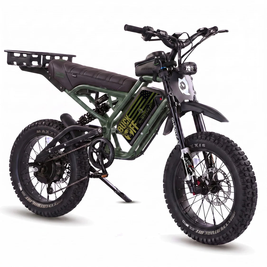 GhostCat F4X Hunter's Edition Full Bundle Electric Bike | 2200W Motor | 60V 25Ah Battery | 40+ MPH