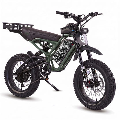GhostCat F4X Hunter's Edition Full Bundle Electric Bike | 2200W Motor | 60V 25Ah Battery | 40+ MPH
