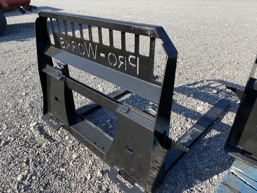 ProWorks 4' Pallet Forks | Fork Length 48" | 15-25 GPM | For Skid Steers