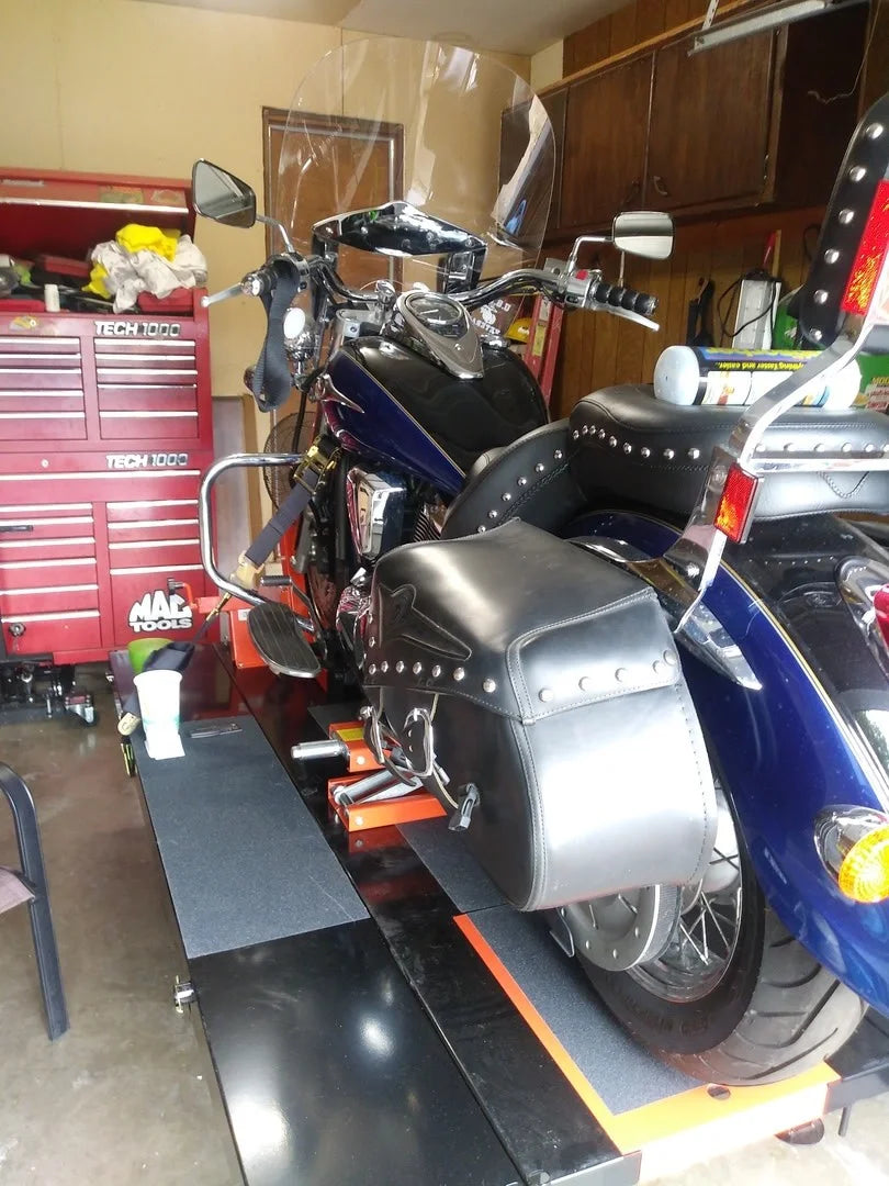 Black Widow Extra-Long Approach Ramp For ProLift Table | Model BW-PROLIFT-HD-XLTABR | Width 24" | 40" Ramp Length | For Motorcycle, ATV & UTV Lift Table Loading