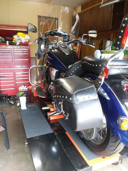 Black Widow Extra-Long Approach Ramp For ProLift Table | Model BW-PROLIFT-HD-XLTABR | Width 24" | 40" Ramp Length | For Motorcycle, ATV & UTV Lift Table Loading