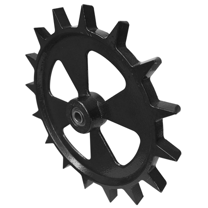 Martin Till FCrusher Closing Wheel | 13.5" Diameter | 9.5 lbs Cast Iron | 40-60 HP | For John Deere, Kinze, Horsch