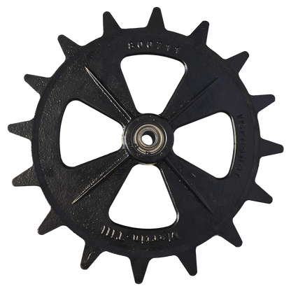Martin Till FCrusher Closing Wheel | 13.5" Diameter | 9.5 lbs Cast Iron | 40-60 HP | For John Deere, Kinze, Horsch