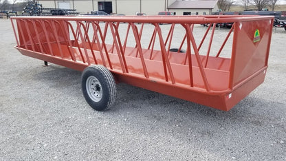 Global Equipment Ranch Boss 20' Feeder Wagon | Portable | Length 20' | For Livestock Feeding
