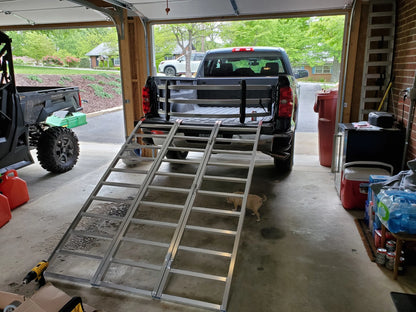 Black Widow Extra-Wide Folding ATV Ramp | Model TF-7754 | Width 54" | Capacity 1,500 lb. | Horsepower 4 To 90+ HP | For Heavy-Duty ATV & UTV Loading