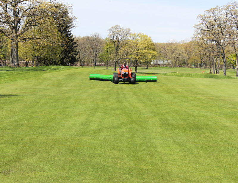 TurfTime Triple Gang Fairway Rollers | Model LR-Series | Wall Thickness 1/4" | Roller Diameter 24" | 102"-284" Rolling Width | For Tractor