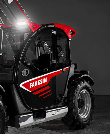 Faresin USA Telehandler | FS Compact 7.32C & 9.32C | Lift Height 23–29.5 ft | Engines 75–134 HP | Capacity 6,400 lbs | For Construction & Agriculture