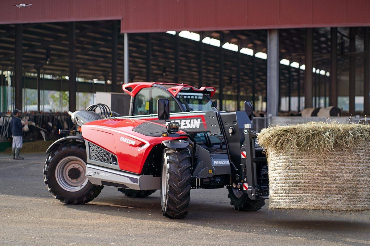 Faresin USA Telehandler | FS Compact 7.32C & 9.32C | Lift Height 23–29.5 ft | Engines 75–134 HP | Capacity 6,400 lbs | For Construction & Agriculture