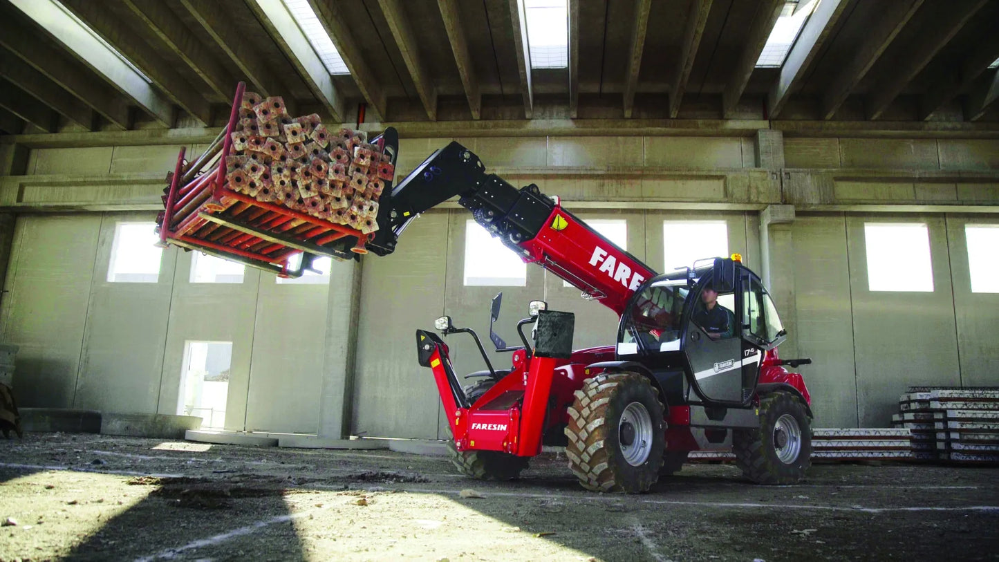 Faresin USA Telehandler | Big Range FR Series | Lift Height 44.6–53.8 ft | Engines 74–134 HP | Capacity 8,800–9,900 lbs | For Construction & Agriculture