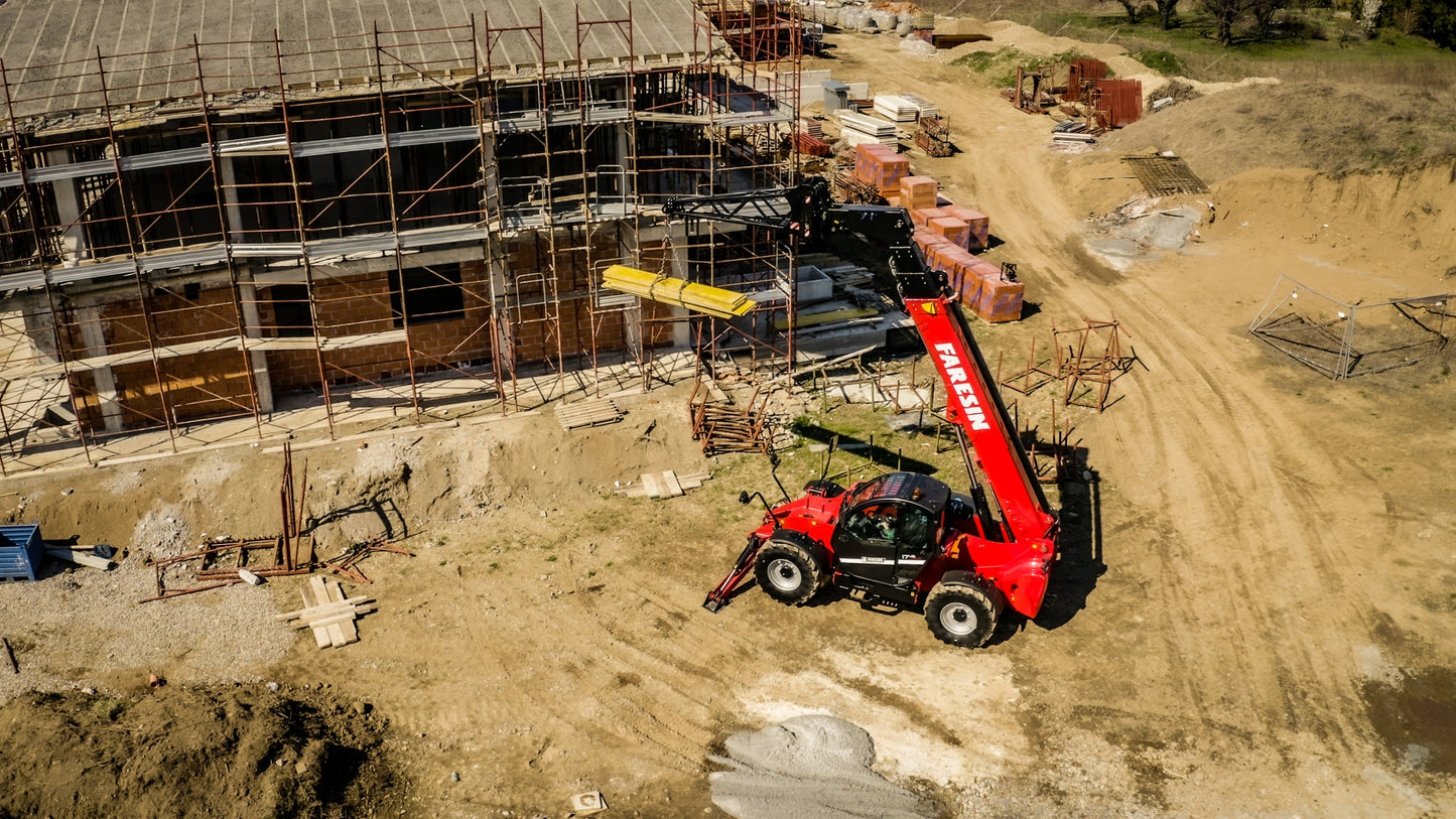 Faresin USA Telehandler | Big Range FR Series | Lift Height 44.6–53.8 ft | Engines 74–134 HP | Capacity 8,800–9,900 lbs | For Construction & Agriculture