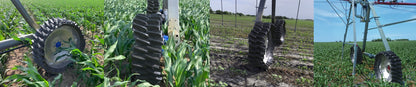 Shark Wheels Airless Irrigation Solution | High Traction SWIFT | 30-Paddle | For Standard Center Pivot Irrigation Systems