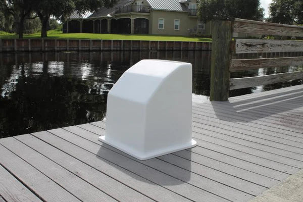 RIO MARINE CUSTOMS | Fiberglass Boat Console | Model CMCC00 | 23" W x 25" H x 25" D | Nida-Core Reinforced | For Small Skiffs