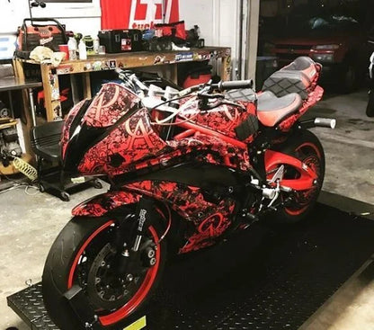 Black Widow Extra-Wide Pneumatic Motorcycle Lift Table | Model BW-1000A-XW | Platform Size 78.75" x 44" | Capacity 1,000 lb | For Touring, Cruiser & Sport Bikes