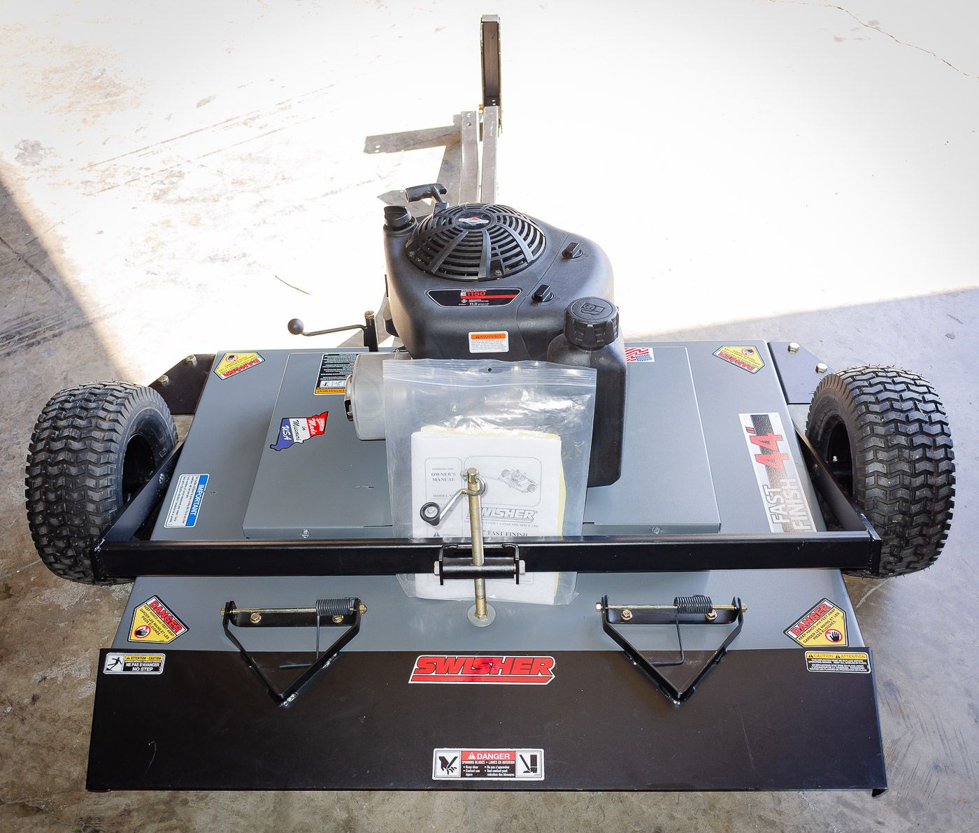 Swisher Fast Finish Finish Cut Mower | Model FC11544BS-A | 44" Cutting Width | 11.5 HP Briggs & Stratton Engine | Horsepower 15 To 20 HP | For Lawn Tractors, ATVs & UTVs