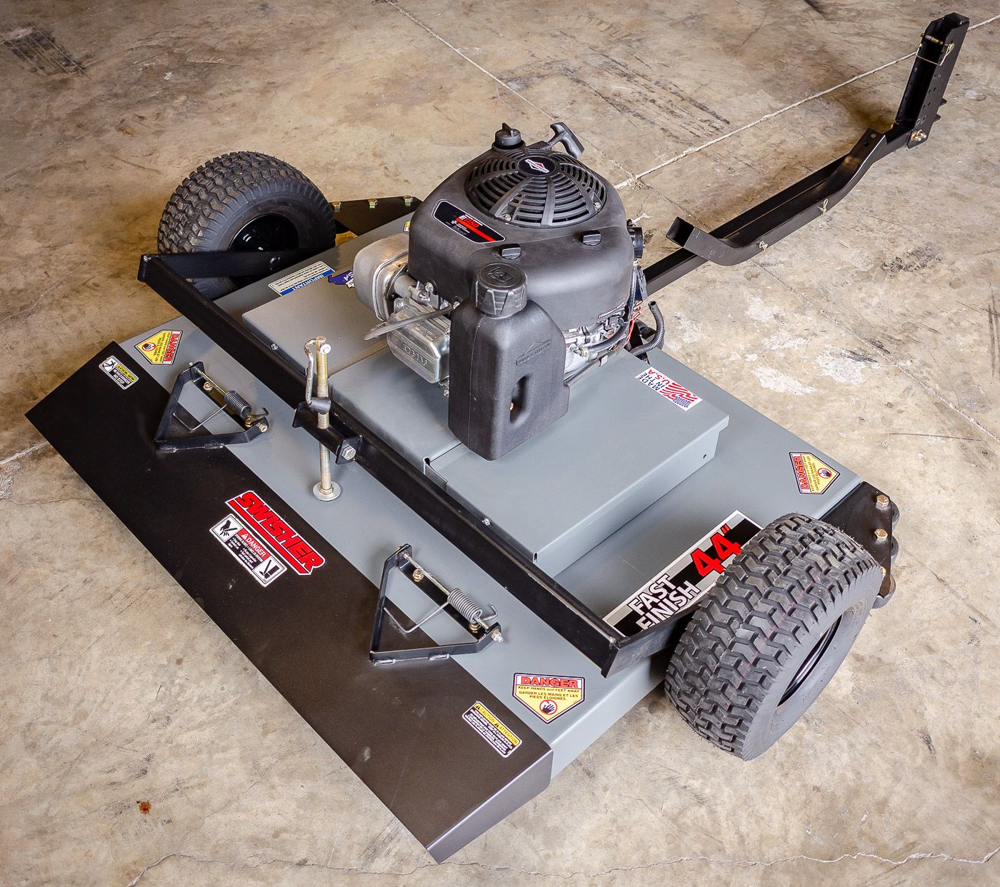 Swisher Fast Finish Finish Cut Mower | Model FC11544BS-A | 44" Cutting Width | 11.5 HP Briggs & Stratton Engine | Horsepower 15 To 20 HP | For Lawn Tractors, ATVs & UTVs