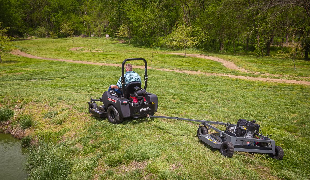 Swisher Classic Fast Finish Mower | Model FC14566CPKA | 66" Cutting Width | 14.5 HP Kawasaki Engine | Horsepower 15 To 20 HP | For ATV, UTV & Lawn Tractor