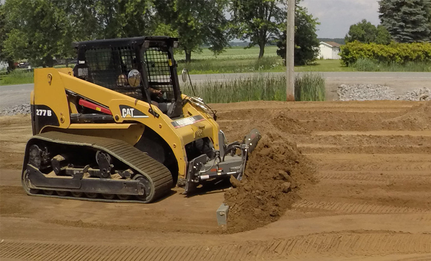 Skeer Pro Plus Skid Steer Grader Attachment | Width 12' Ft | Minimum Horsepower 60 HP | For Skid Steers