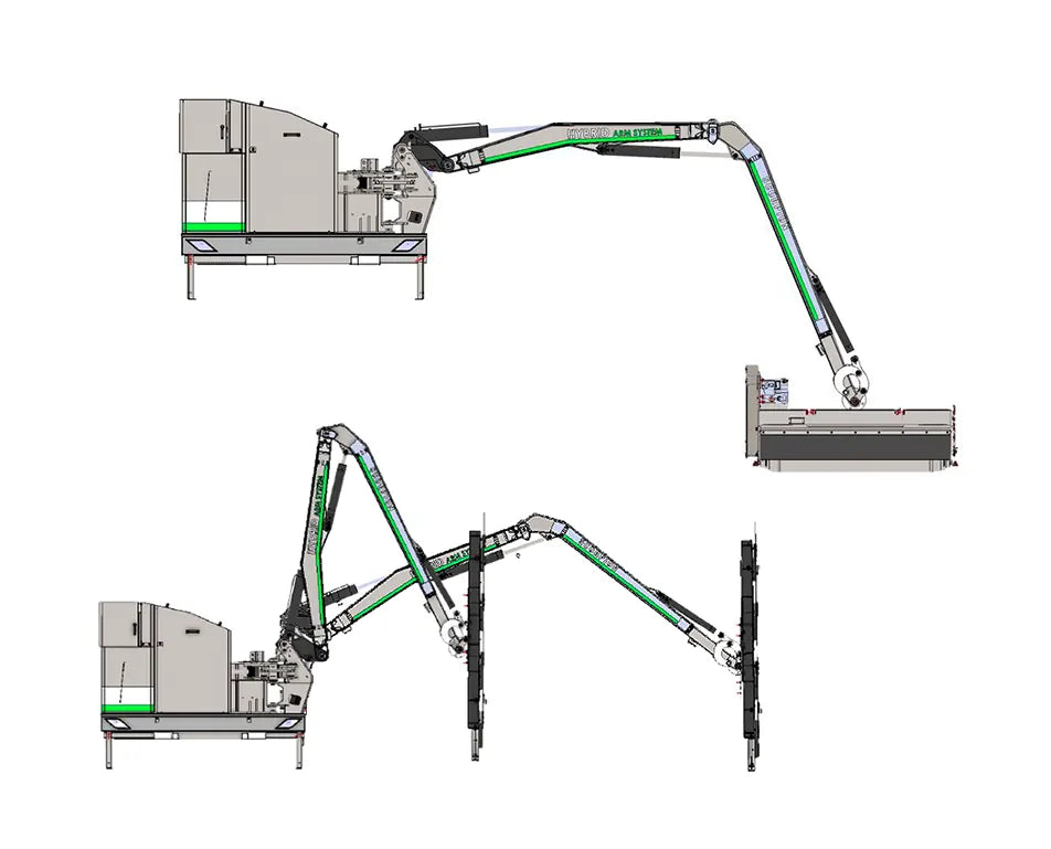 GreenTec Scorpion 430S | LRS1602 Quadsaw Limb Trimmer | Cutting Width 63" | 25–40 GPM | 80 HP+ | For Tractors