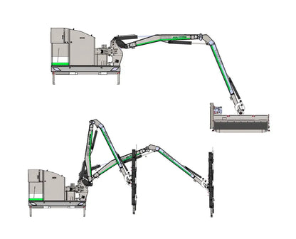 GreenTec Scorpion 430S | LRS1602 Quadsaw Limb Trimmer | Cutting Width 63" | 25–40 GPM | 80 HP+ | For Tractors