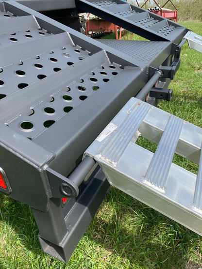 Heavy Duty Ramps Heavy Equipment Loading Ramps | Model 08-15-072-05-S | Size 6' L x 15" W | Capacity 8,000 lb. Per Axle | Horsepower 23 HP | For loading Heavy Machineries