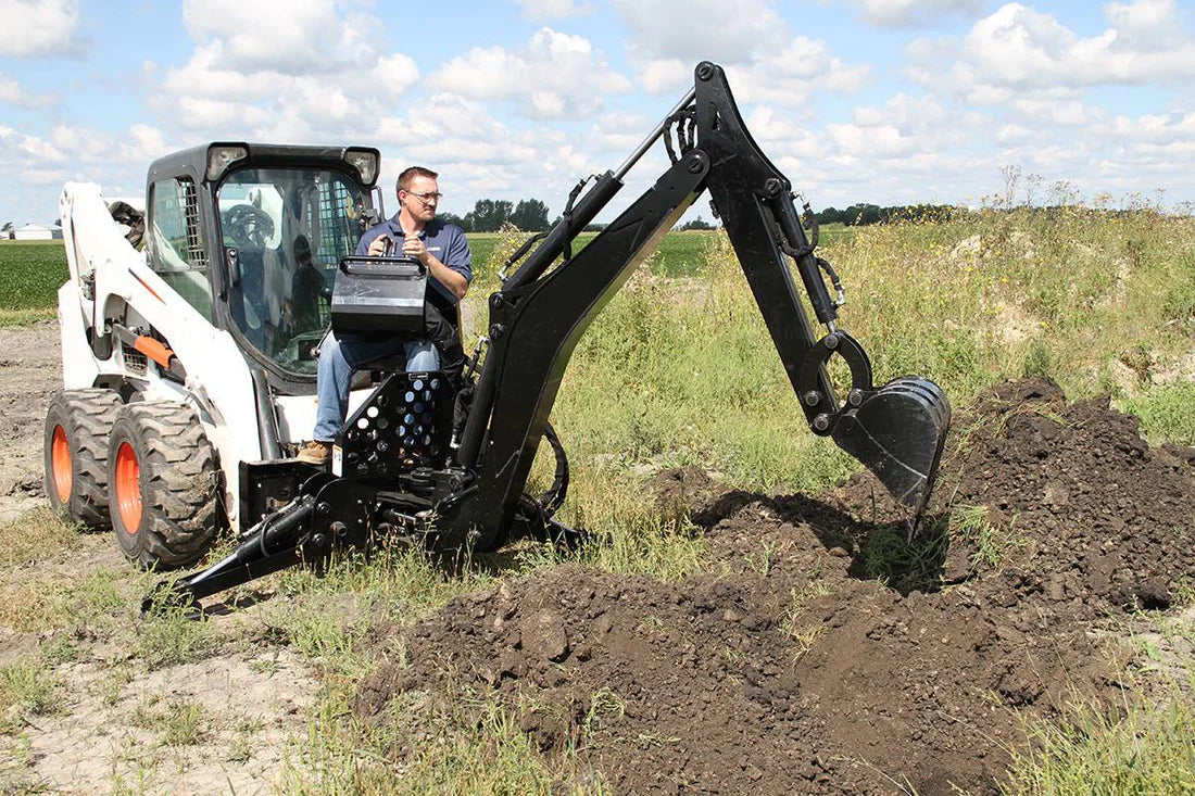 Erskine Backhoe | Model BH-1080 | Transport Width 45" inches | Digging Depth 108" inches | For Skid Steers