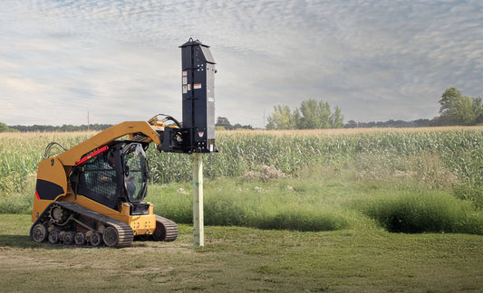 Erskine Hammer Style Post Driver | HSP-750 & HSP-1150 Model | Oil Flow Range 10-25 GPM | For Skid Steer