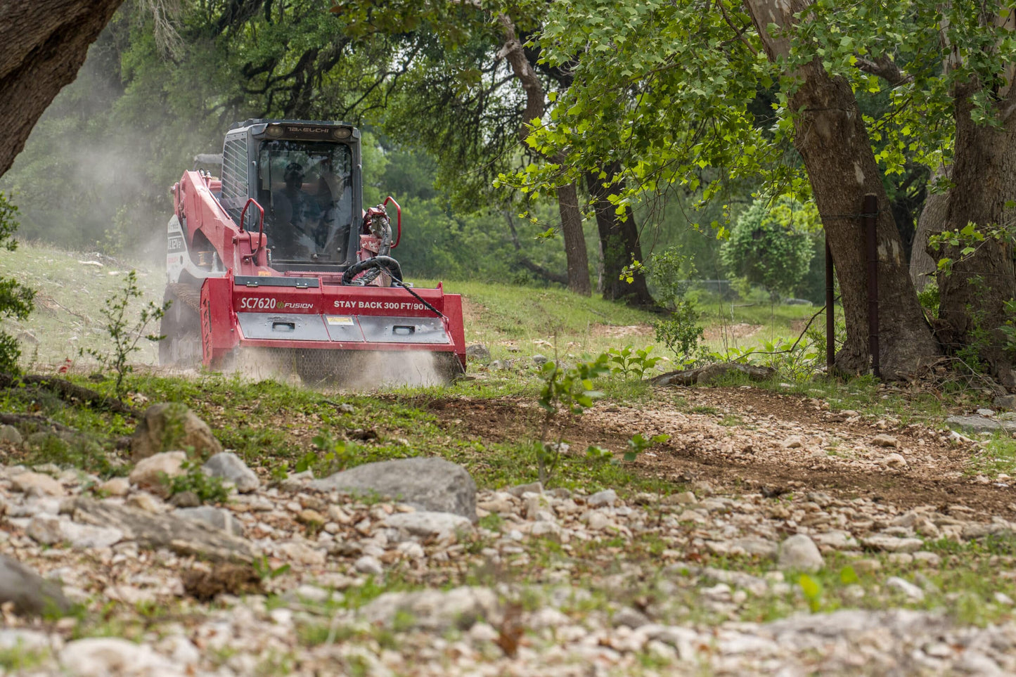 Fecon Stone Crusher | Model SC6220 & SC7620 | Width 62" To 76" | 30–50 GPM | 80–132 HP | For Skid Steer