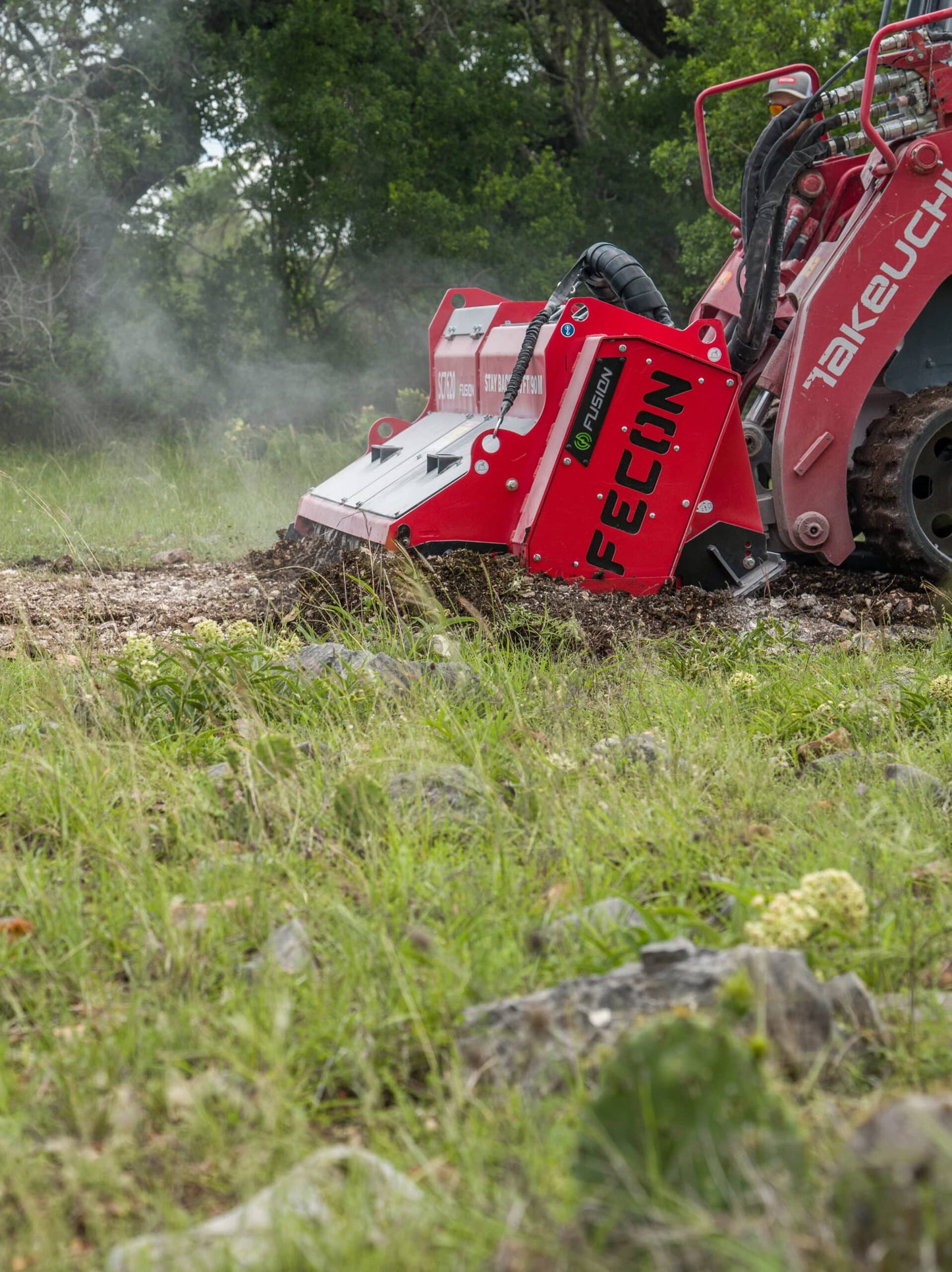 Fecon Stone Crusher | Model SC6220 & SC7620 | Width 62" To 76" | 30–50 GPM | 80–132 HP | For Skid Steer