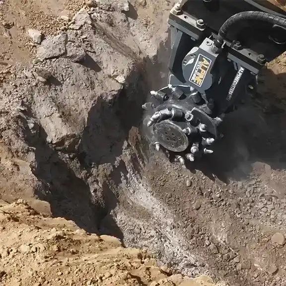 RockZone Rock and Concrete Grinder Attachment | Models G50, G60 & G125 | Width 41" To 59" | 40 To 150 Ton | For Excavators