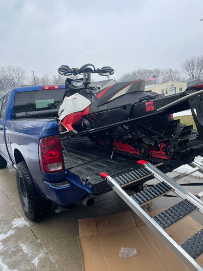 Black Widow Black Ice Folding Snowmobile & ATV Loading Ramp | Model SNO-ATV-9454-EXT | Wide 54" | Capacity 1,500 lb | For Snowmobiles, ATVs & UTV Transport