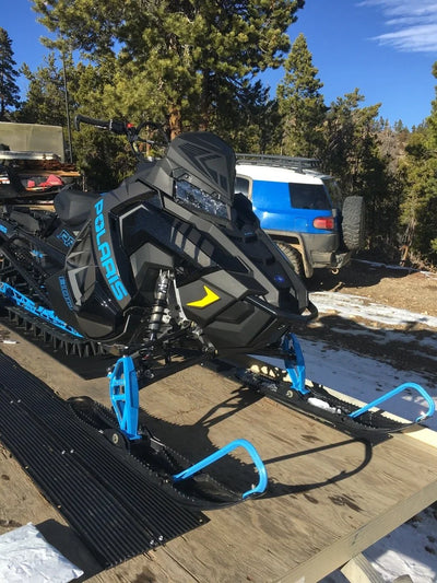 Black Widow Black Ice Snowmobile Ski Guides | Models SKI-G60 & SKI-G96 | 5' & 8' Lengths | Durable HDPE | Horsepower 4 To 90+ HP | For Truck & Trailer Snowmobile Transport