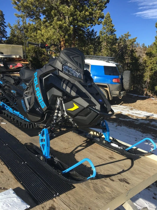 Black Widow Black Ice Snowmobile Ski Guides | Models SKI-G60 & SKI-G96 | 5' & 8' Lengths | Durable HDPE | Horsepower 4 To 90+ HP | For Truck & Trailer Snowmobile Transport