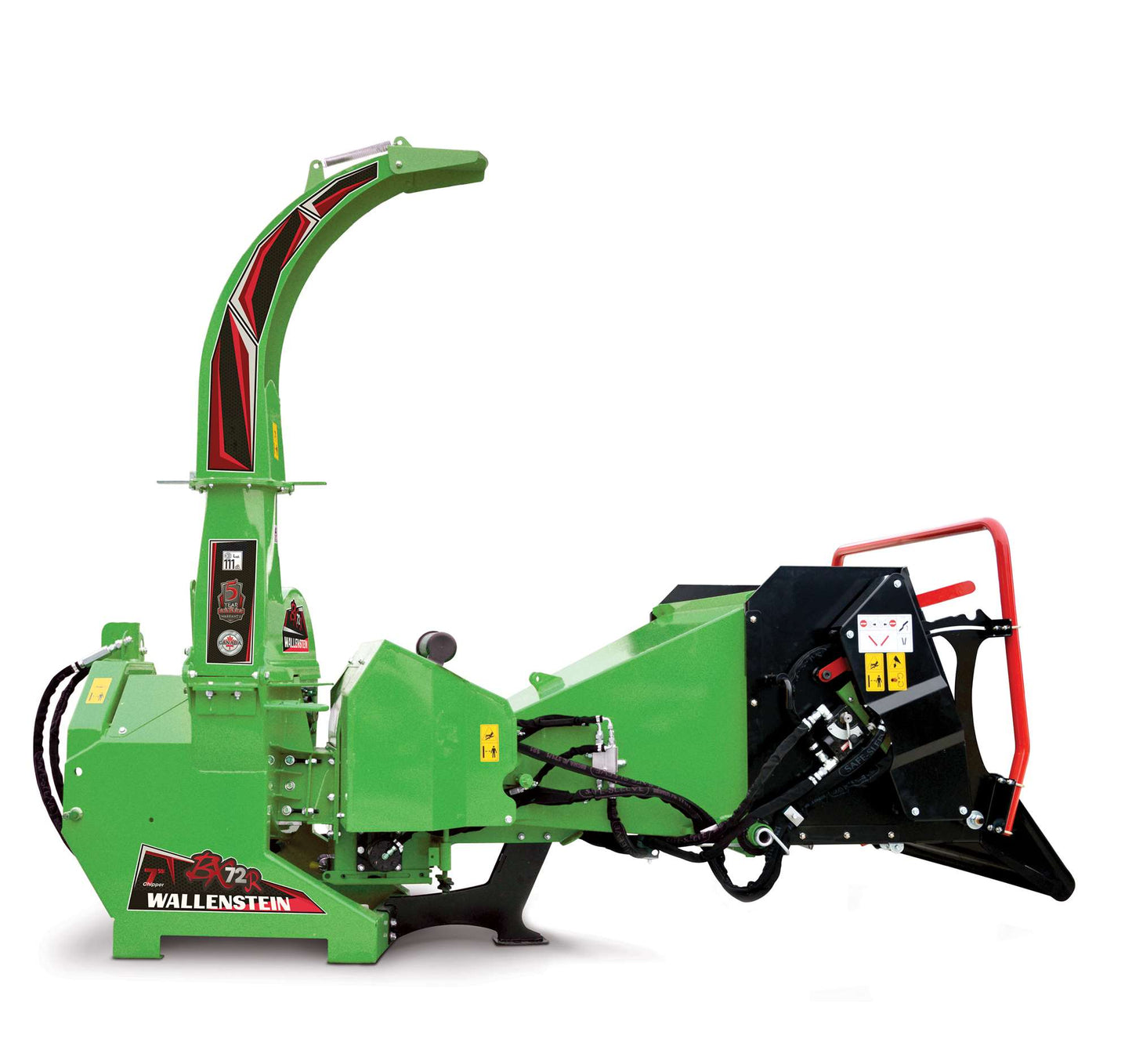 Wallenstein | Wood Chipper | Model BX72R & BX72RI | Rotor Diameter 28" | Chipping Capacity 7" | Horsepower 45-85 HP | For Tractors