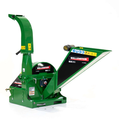 Wallenstein | Gravity Feed Wood Chippers | Models BX Series | Rotor Diameter 25" To 36" | Chipping Capacity 3.5" To 10" | Horsepower 22-120 HP | For Tractors
