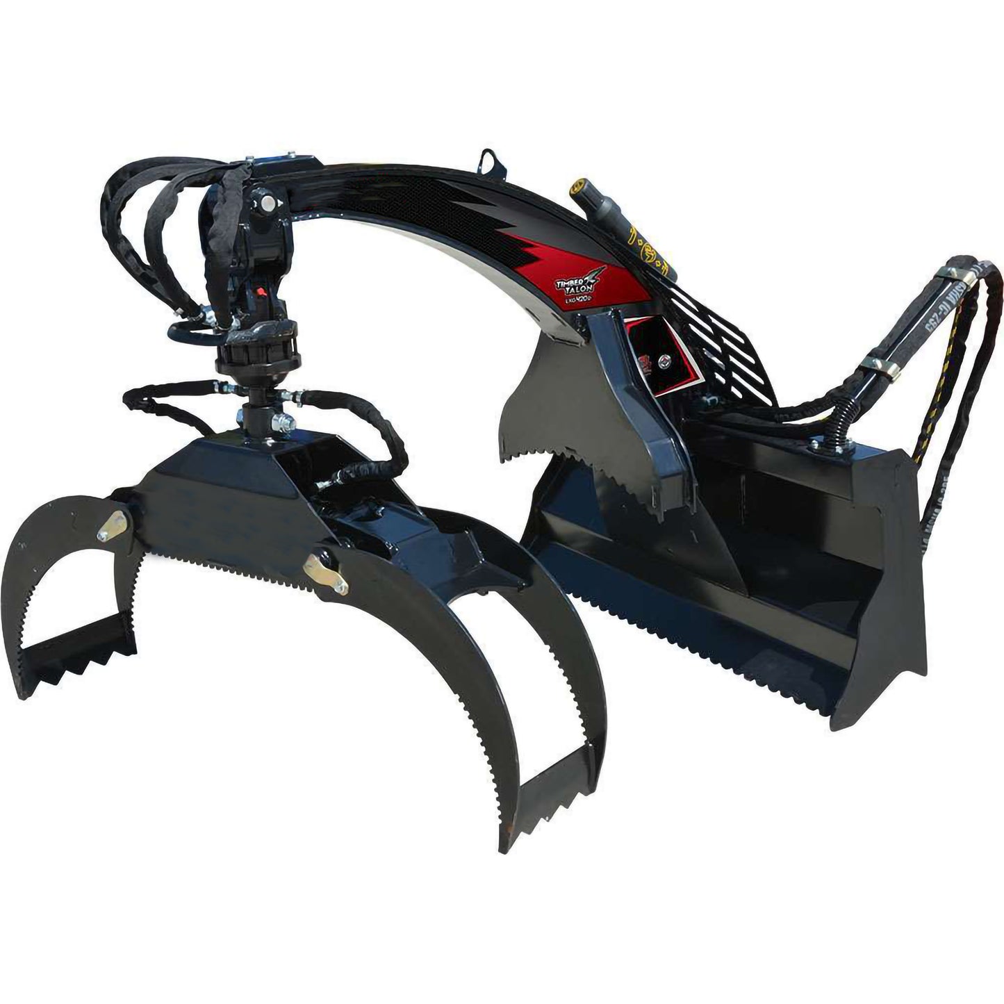 Loflin Fabrication | Log Grapple | Manual & Hydraulic Rotating | Heavy-Duty Claw System | For Skid Steers