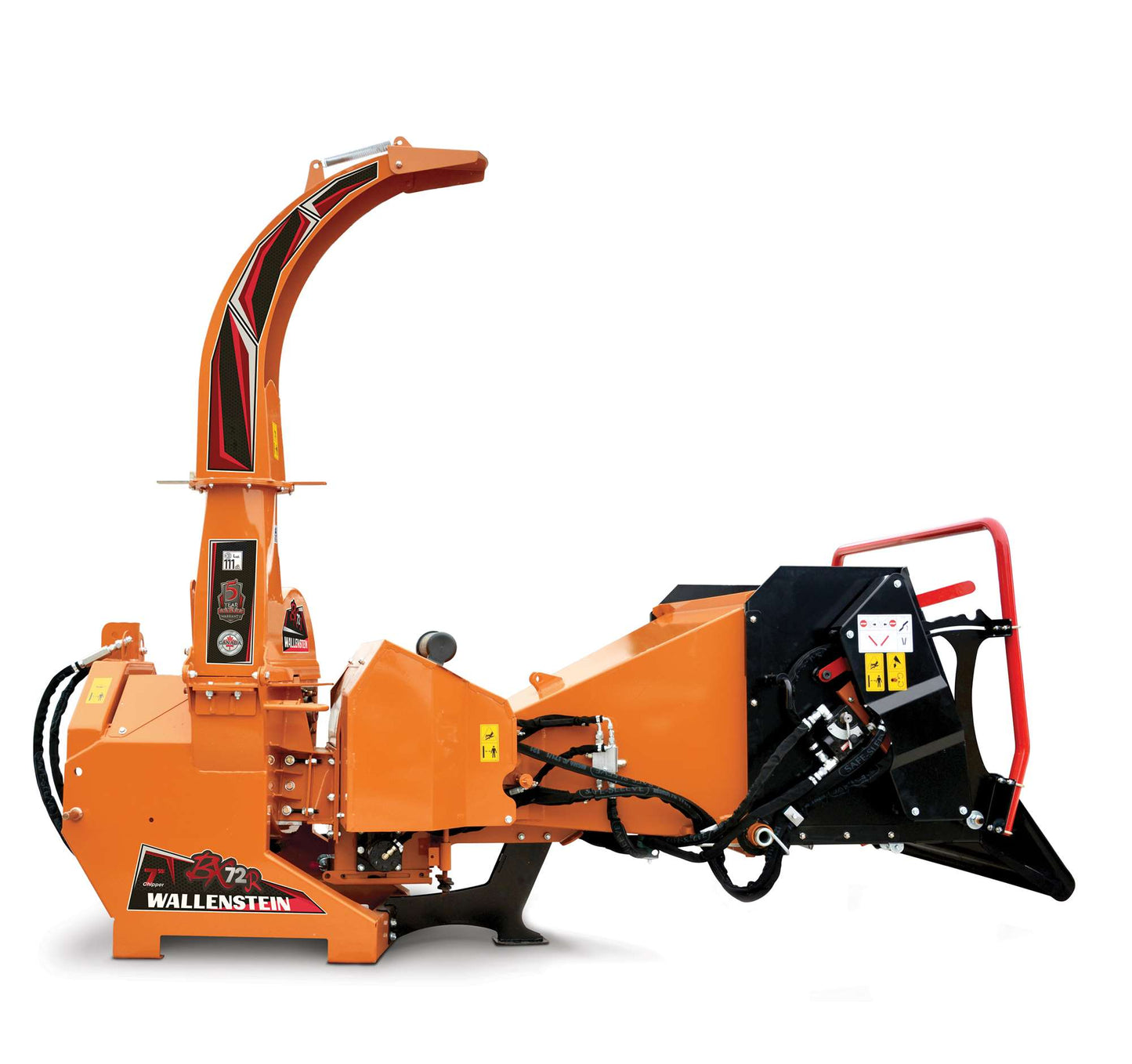 Wallenstein | Wood Chipper | Model BX72R & BX72RI | Rotor Diameter 28" | Chipping Capacity 7" | Horsepower 45-85 HP | For Tractors