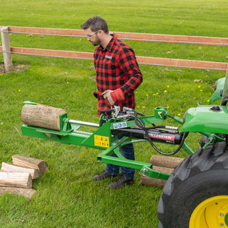 Wallenstein 3-Point Log Splitter | Model WX310 To WX370 | Split Opening 24" - 48" | Horizontal & Vertical | 35+ HP | For Tractors