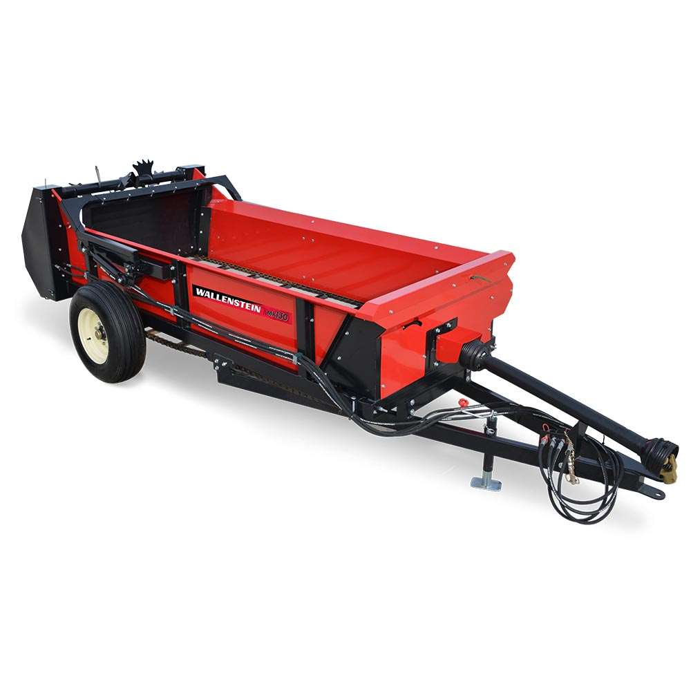 Wallenstein | Manure Spreader | Model MX130P | Width 79" | Capacity 130 Bushel | Horsepower 45-75 HP | For Tractors