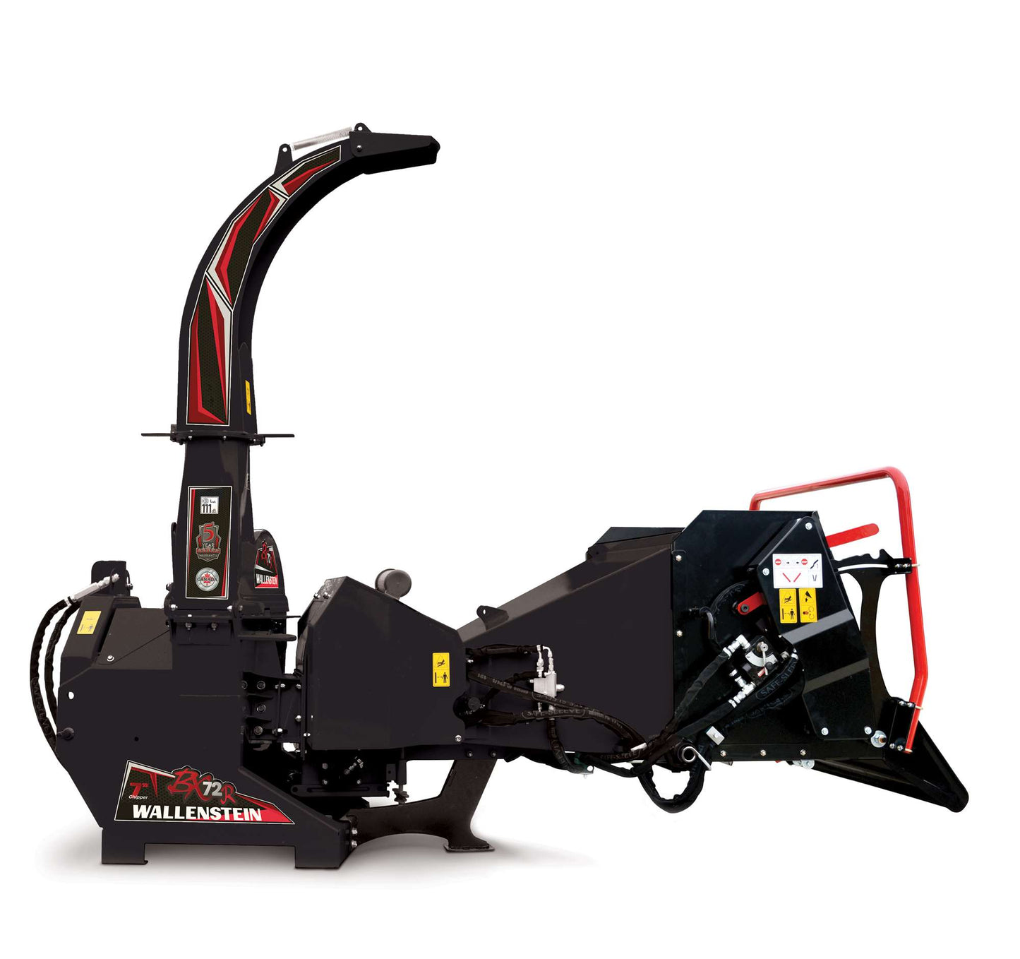 Wallenstein | Wood Chipper | Model BX72R & BX72RI | Rotor Diameter 28" | Chipping Capacity 7" | Horsepower 45-85 HP | For Tractors
