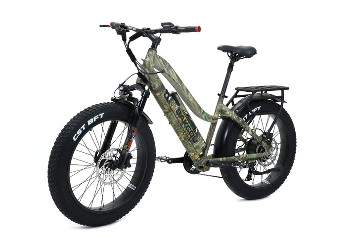 Bakcou E Bikes Flatlander Step-Through (ST) 24" Tires Full Suspension Electric Bikes