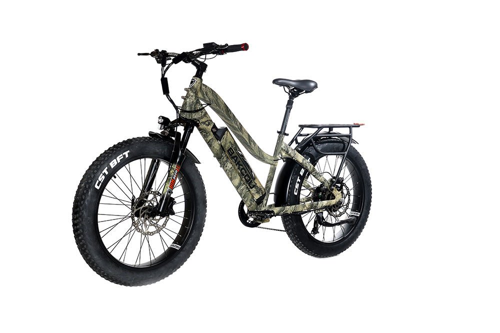 Bakcou E Bikes Flatlander Step-Through (ST) 24" Tires Full Suspension Electric Bikes